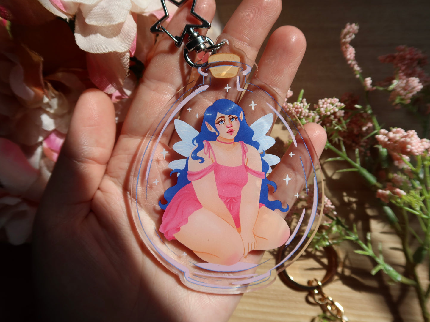 Fairy in a Bottle Charm