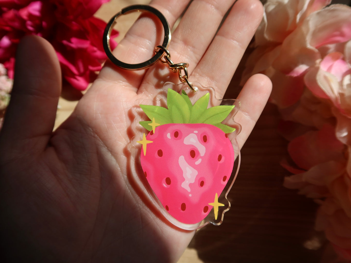 Strawberry Acrylic Charm