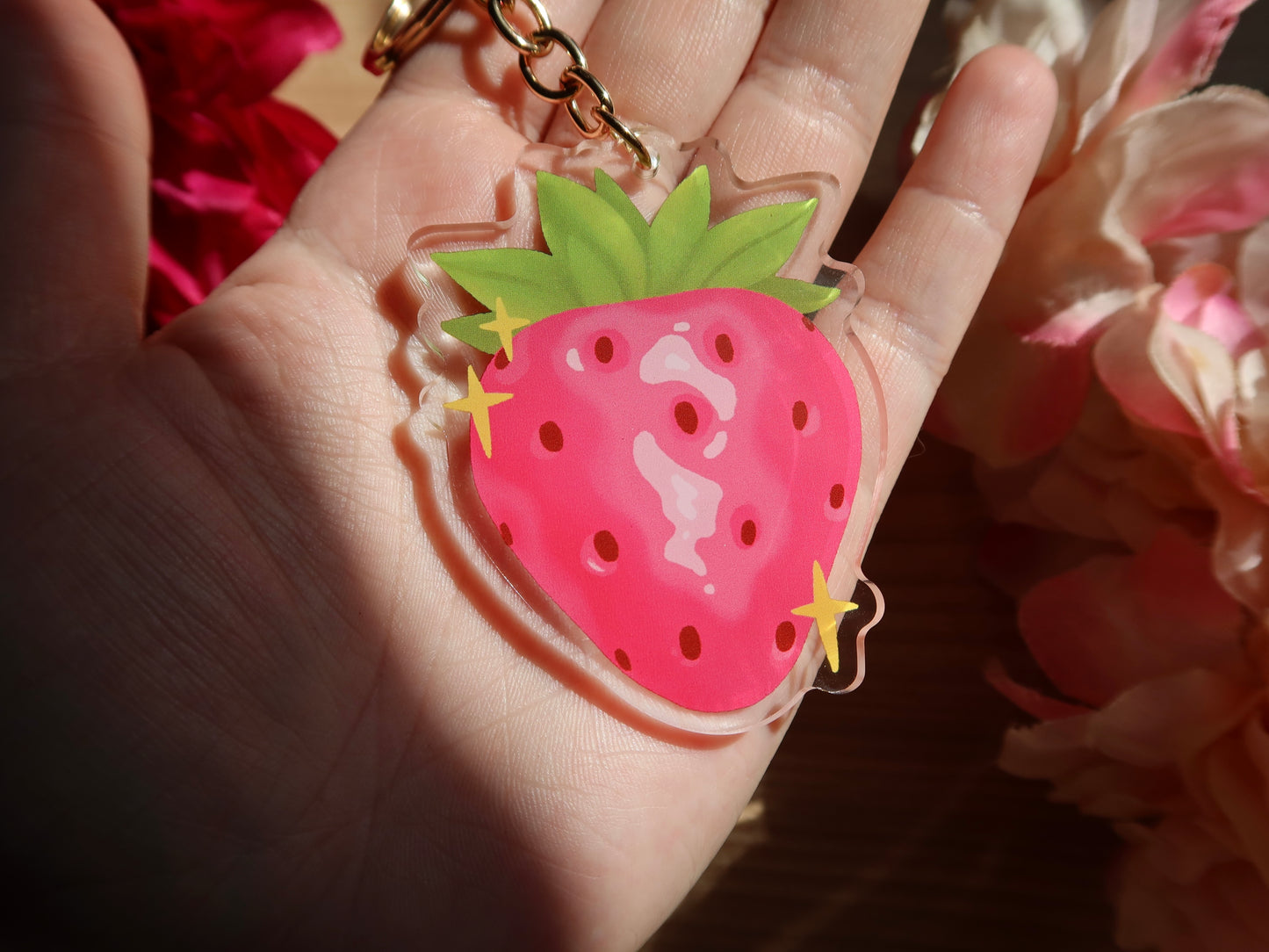 Strawberry Acrylic Charm