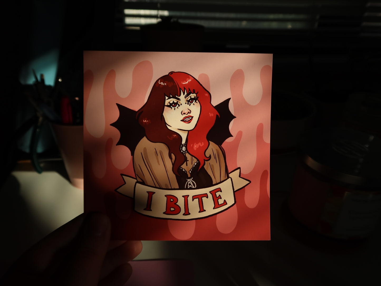 I Bite Vampire Print