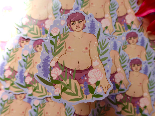 Lavender Trans Character Vinyl Sticker