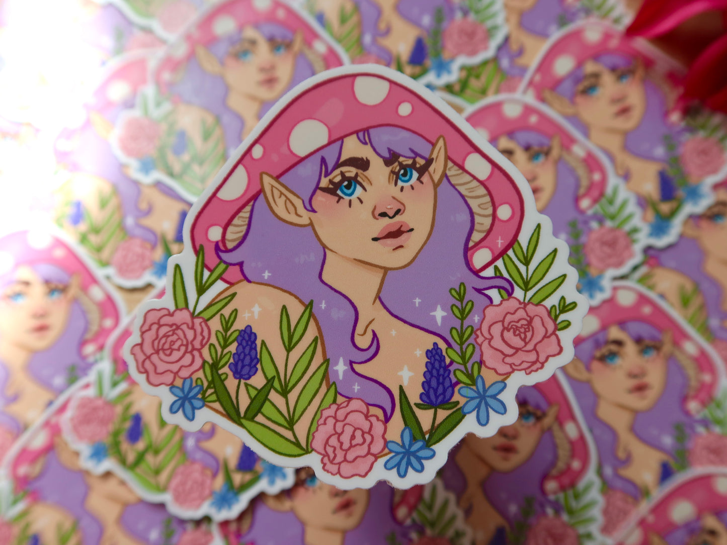 Garden Mush Elf Vinyl Sticker