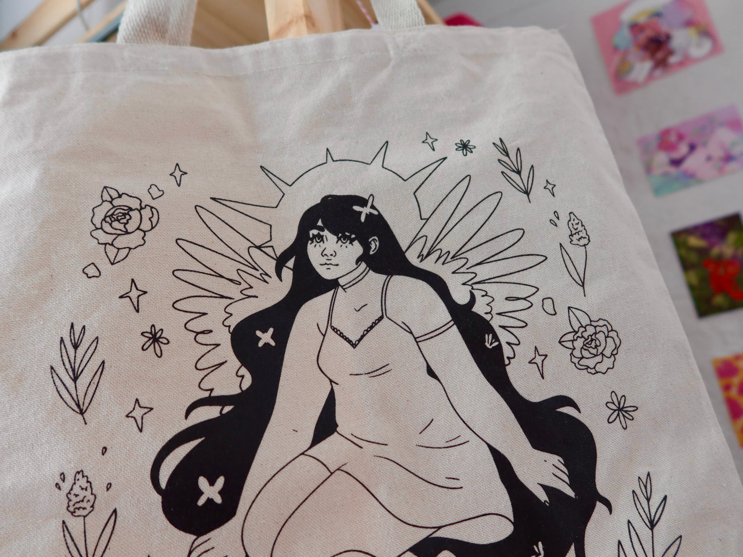 Garden Angel Tote Bags