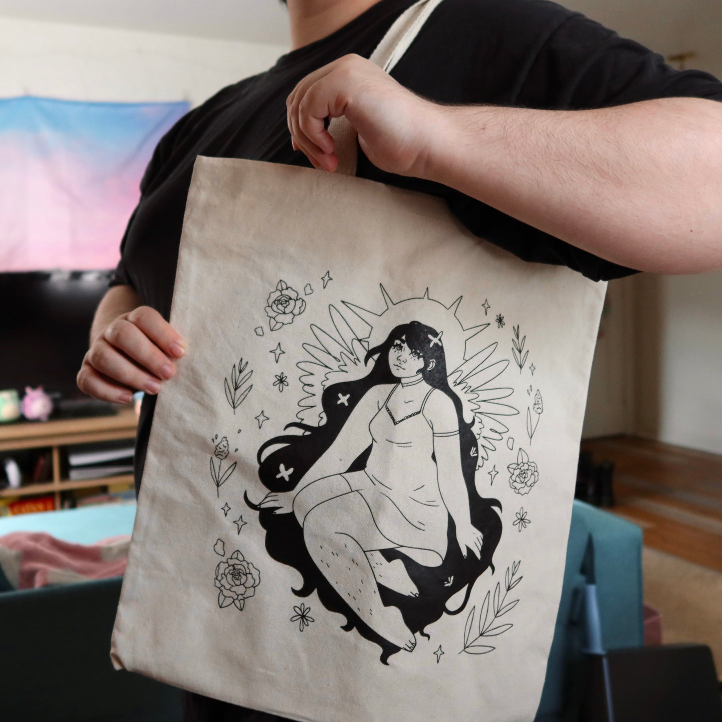 Garden Angel Tote Bags