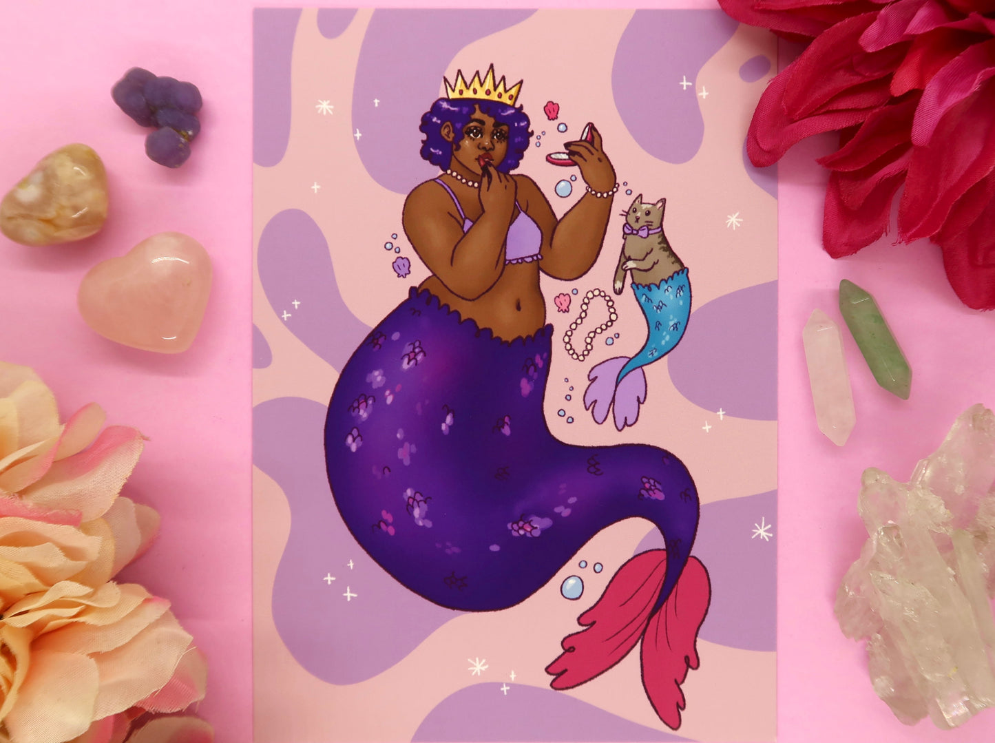 Mermaid and Mercat Print