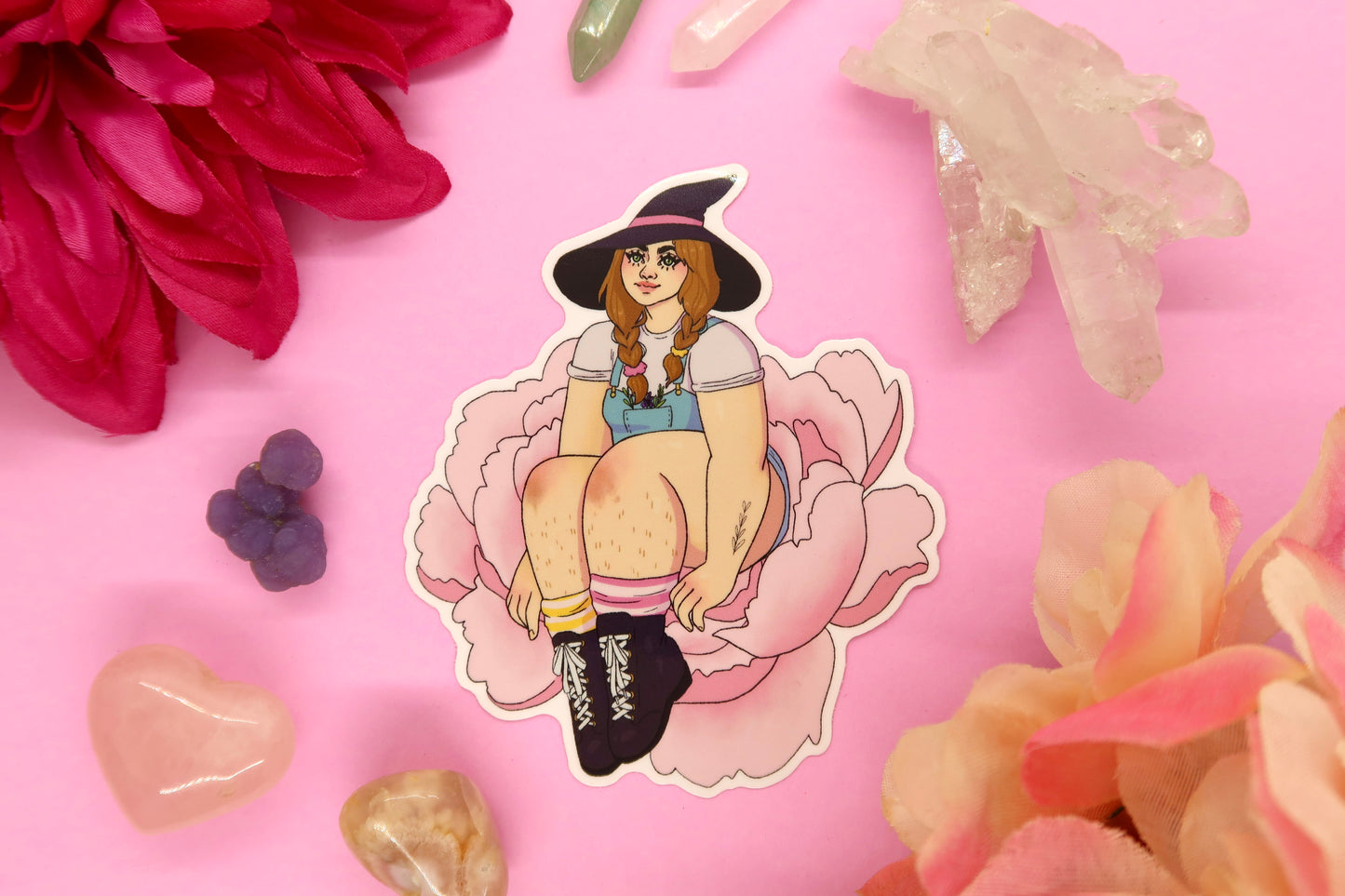 Garden Witch Vinyl Sticker