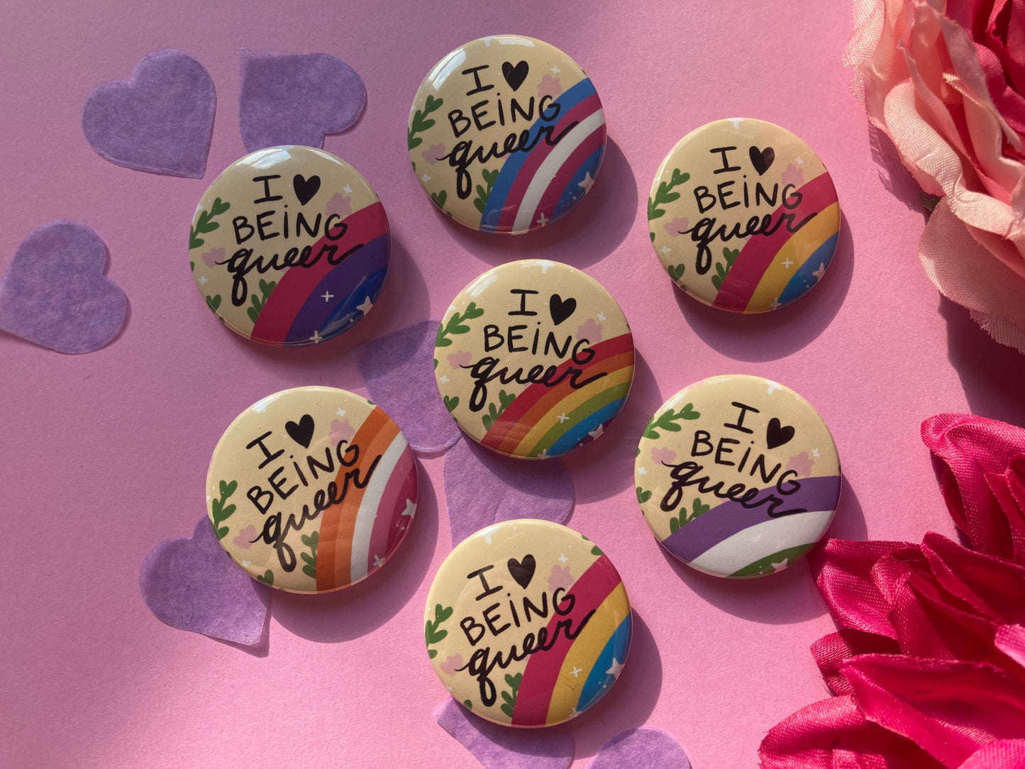 Queer Pride Pin Badges